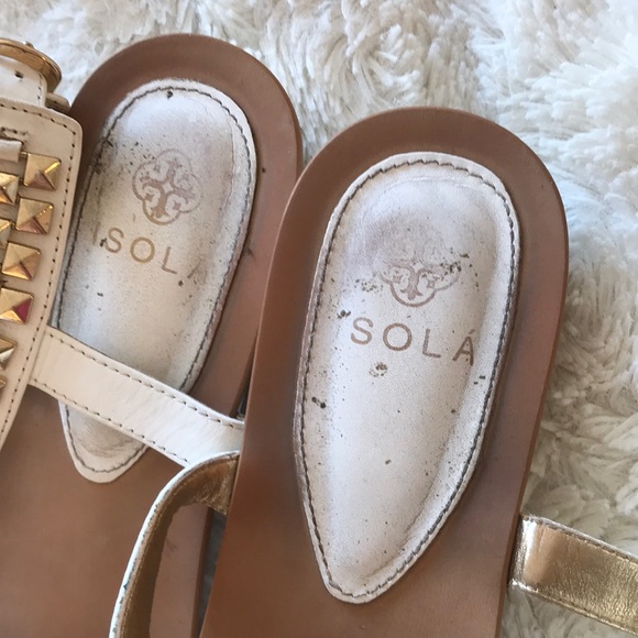 Isola White Sandals - Size 8.5 - Picture 7 of 7